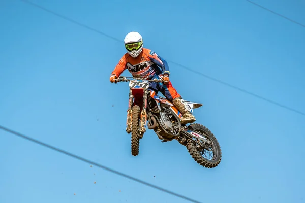 GDANSK, POLÓNIA - SETEMBRO 11: piloto indefinido no Campeonato Polaco de Motocross Polônia, Gdansk 11 setembro 2016 — Fotografia de Stock