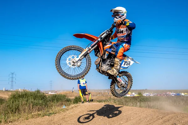 GDANSK, POLAND - SEPTEMBER 11 : undefined rider on Polish Motocross Championship Poland, Gdansk 11 September 2016 — Stock Photo, Image