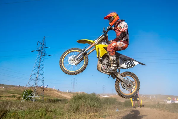 Danzig, Polen - 11. September: undefinierter Fahrer auf polnischer Motocross-Meisterschaft, Danzig 11. September 2016 — Stockfoto