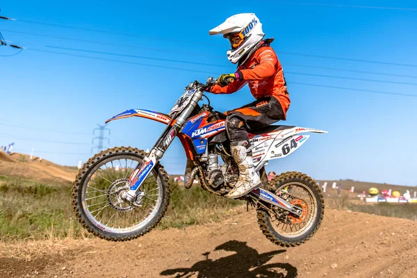 GDANSK, POLAND - SEPTEMBER 11 : undefined rider on Polish Motocross Championship Poland, Gdansk 11 Septemeber 2016 — Stock Photo, Image