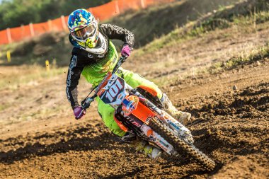Gdansk, Polonya - 11 Eylül: Polonyalı Motocross Şampiyonası Polonya, Gdansk 11 Eylül 2016 tanımsız rider