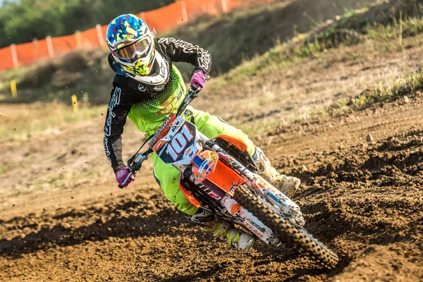 Gdansk, Polen - 11 September: undefined ruiter op Poolse Motocross Championship Polen, Gdansk 11 September 2016 — Stockfoto