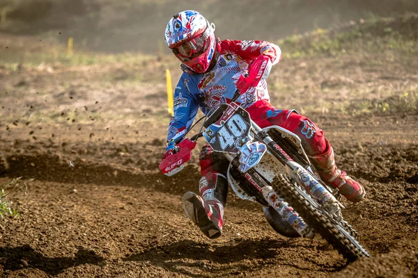 GDANSK, POLÓNIA - SETEMBRO 11: piloto indefinido no Campeonato Polaco de Motocross Polônia, Gdansk 11 setembro 2016 — Fotografia de Stock