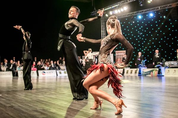 Ruda Slaska, Polonya - 12 Mart 2017 - Lehçe Ruda Slaska Latin dansında şampiyonluk