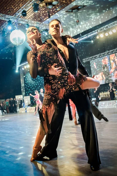 Ruda Slaska, Polonya - 11 Şubat 2017 - Lehçe Ruda Slaska Latin dansında şampiyonluk