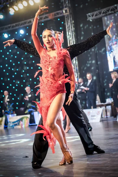 Ruda Slaska, Poland - March 11, 2017 - Polish Championship Of Latin Dance In Ruda Slaska — Stock Photo, Image