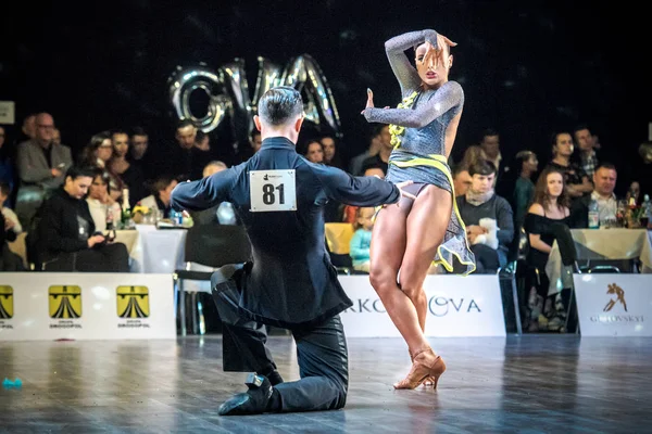 Ruda Slaska, Polonia - 11 de marzo de 2017 - Campeonato Polaco de Danza Latina en Ruda Slaska —  Fotos de Stock