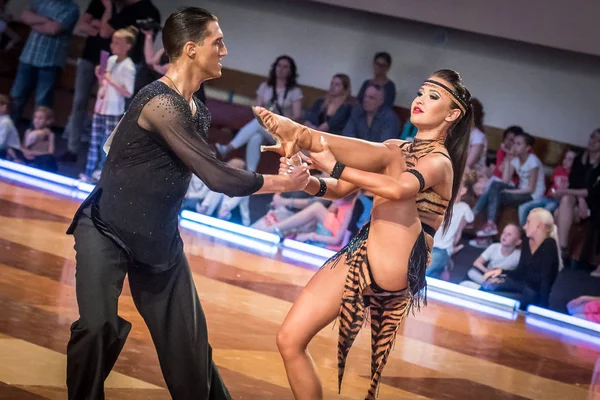 Dziwnow, Polônia - 21 de maio de 2016 - Sloneczny Dance Competition. Torneio regional de dança em Dziwnow — Fotografia de Stock