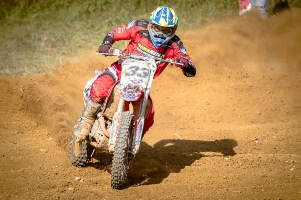 Chojna, Polonya - 25 Eylül: Polonyalı Batı Bölgesi Motocross Şampiyonası Polonya, Chojna 25 Eylül 2016 tanımsız rider