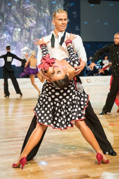 Elblag, Polen - 13 oktober 2017 - Baltic Cup danstävling. Internationell Dans turnering i Elblag — Stockfoto