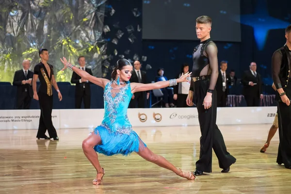 Эльбрус, Польша - 13 октября 2017 - Baltic Cup Dance Competition. Международный танцевальный турнир в Элблаге — стоковое фото