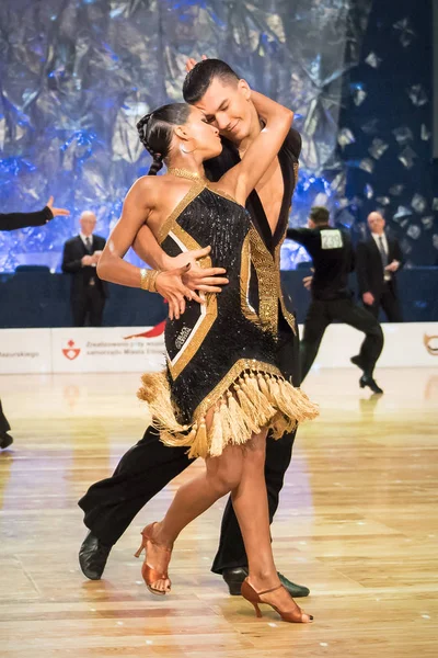 Эльбрус, Польша - 13 октября 2017 - Baltic Cup Dance Competition. Международный танцевальный турнир в Элблаге — стоковое фото