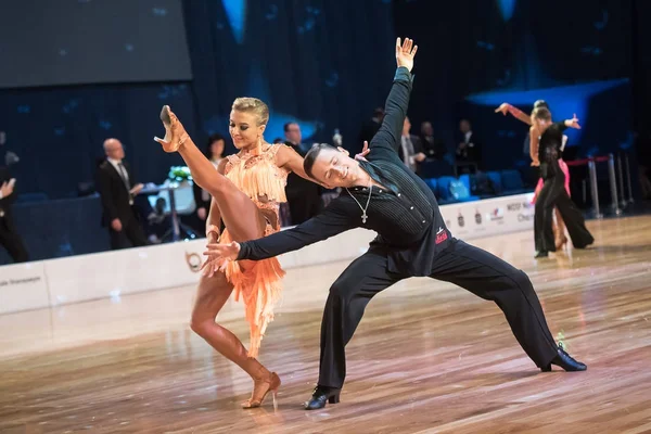 Elblag, Polen - 13 oktober 2017 - Baltische Cup dans concurrentie. Internationale dans toernooi in Elblag — Stockfoto