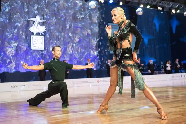 Elbląg, Polska - 13 października 2017 - konkursie tańca Baltic Cup. Turniej międzynarodowy tańca w Elblągu — Zdjęcie stockowe