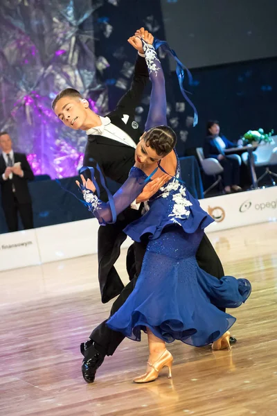 Elblag, Polonya - 13 Ekim 2017 - Baltık Kupası dans yarışması. Elblag turnuvada uluslararası dans