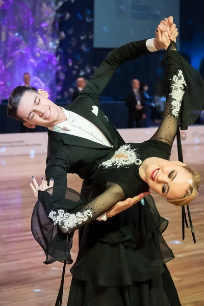 Elblag, Polonya - 13 Ekim 2017 - Baltık Kupası dans yarışması. Elblag turnuvada uluslararası dans