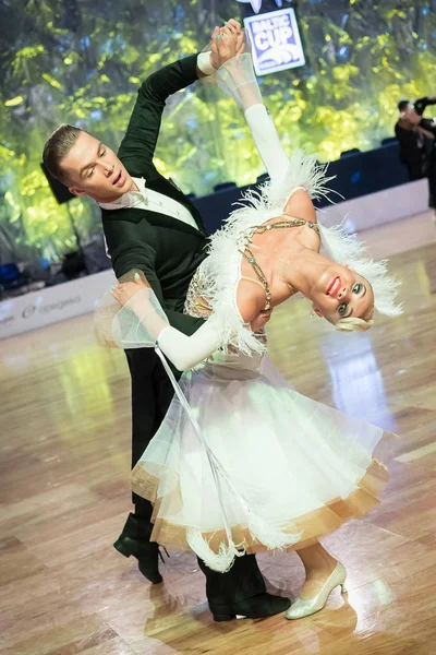블, 폴란드-10 월 13 일, 2017-발트 해 컵 댄스 대회. 엘 블 라 그 국제 댄스 대회 — 스톡 사진