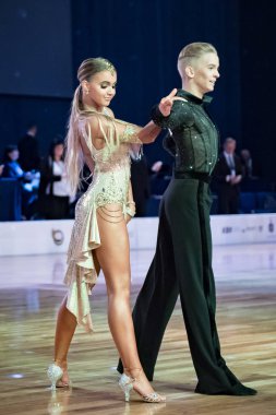 Elblag, Poland - October 13, 2017 - Baltic Cup Dance Competition. International dance tournament in Elblag clipart