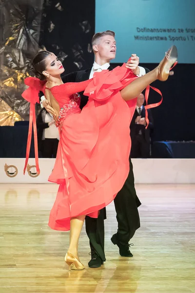 Elbląg, Polska - 13 października 2017 - konkursie tańca Baltic Cup. Turniej międzynarodowy tańca w Elblągu — Zdjęcie stockowe