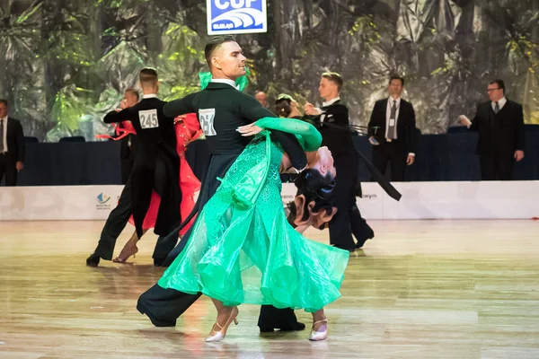 Elbląg, Polska - 13 października 2017 - konkursie tańca Baltic Cup. Turniej międzynarodowy tańca w Elblągu — Zdjęcie stockowe