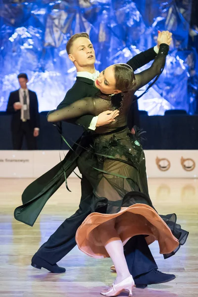 Elbląg, Polska - 13 października 2017 - konkursie tańca Baltic Cup. Turniej międzynarodowy tańca w Elblągu — Zdjęcie stockowe