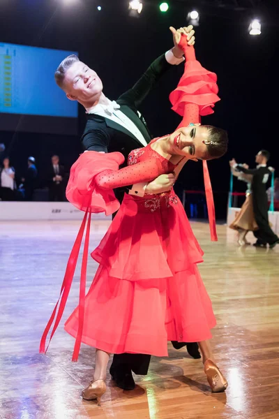 블, 폴란드-10 월 13 일, 2017-발트 해 컵 댄스 대회. 엘 블 라 그 국제 댄스 대회 — 스톡 사진