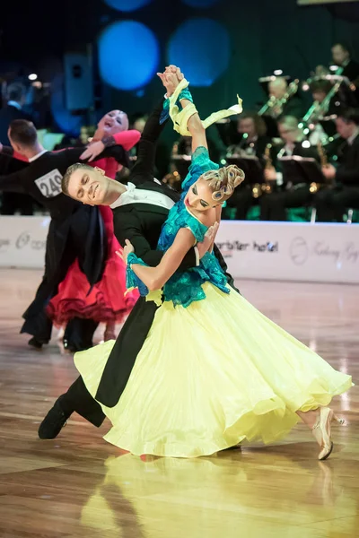 Elblag, Polsko - 14. října 2017 - baltský pohár taneční soutěž. Mezinárodní taneční turnaj v Elblag — Stock fotografie