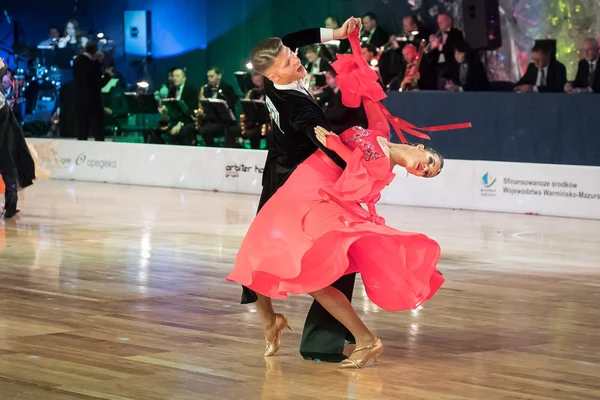 Elblag, Polônia - 14 de outubro de 2017 - Baltic Cup Dance Competition. Torneio de dança internacional em Elblag — Fotografia de Stock