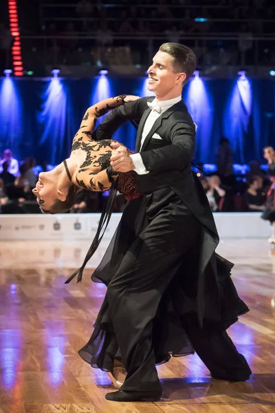 Elblag, Polonya - 14 Ekim 2017 - Baltık Kupası dans yarışması. Elblag turnuvada uluslararası dans — Stok fotoğraf