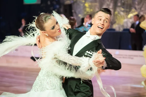 Elblag, Polônia - 14 de outubro de 2017 - Baltic Cup Dance Competition. Torneio de dança internacional em Elblag — Fotografia de Stock