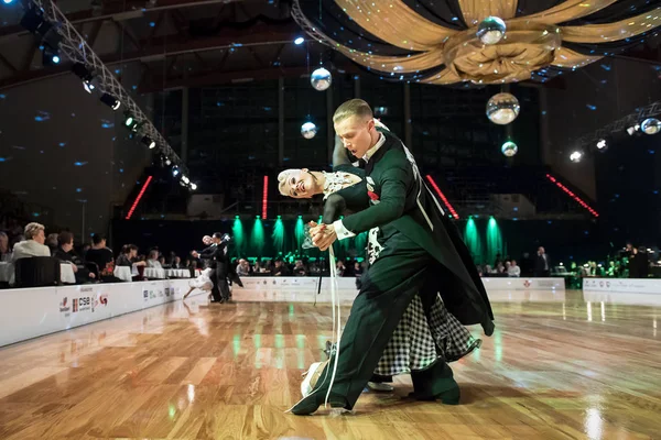 Elbląg, Polska - 14 października 2017 - konkursie tańca Baltic Cup. Turniej międzynarodowy tańca w Elblągu — Zdjęcie stockowe