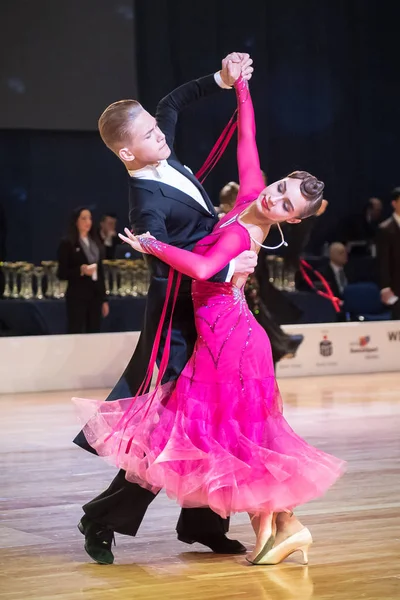 Elblag, Polen - 14 oktober 2017 - Baltic Cup danstävling. Internationell Dans turnering i Elblag — Stockfoto