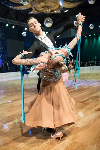 Elbląg, Polska - 14 października 2017 - konkursie tańca Baltic Cup. Turniej międzynarodowy tańca w Elblągu — Zdjęcie stockowe