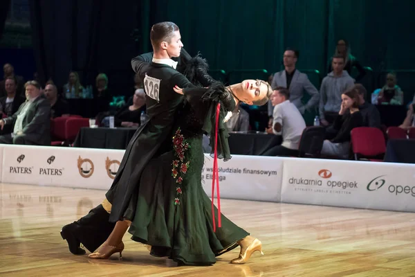 Elbląg, Polska - 14 października 2017 - konkursie tańca Baltic Cup. Turniej międzynarodowy tańca w Elblągu — Zdjęcie stockowe
