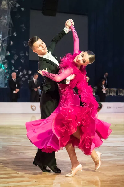 Elblag, Polen - 14 oktober 2017 - Baltische Cup dans concurrentie. Internationale dans toernooi in Elblag — Stockfoto