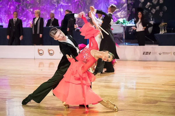 Elbląg, Polska - 14 października 2017 - konkursie tańca Baltic Cup. Turniej międzynarodowy tańca w Elblągu — Zdjęcie stockowe