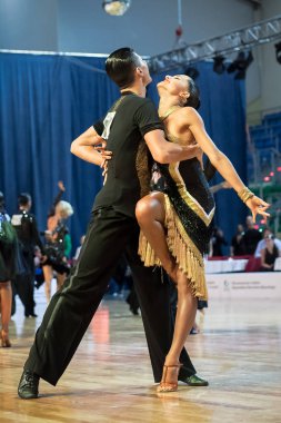 Elblag, Poland - October 15, 2017 - Baltic Cup Dance Competition. International dance tournament in Elblag clipart