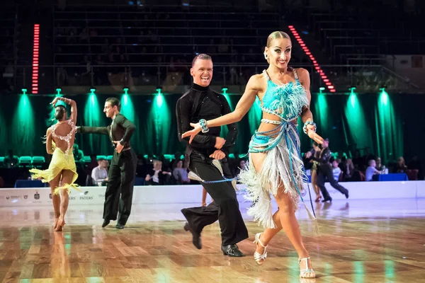 Elbląg, Polska - 15 października 2017 - konkursie tańca Baltic Cup. Turniej międzynarodowy tańca w Elblągu — Zdjęcie stockowe