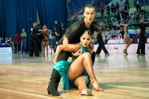 Elblag, Polonia - 15 ottobre 2017 - Baltic Cup Dance Competition. Torneo internazionale di danza a Elblag — Foto Stock