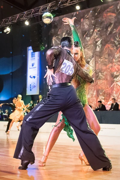 Elblag, Polônia - 15 de outubro de 2017 - Baltic Cup Dance Competition. Torneio de dança internacional em Elblag — Fotografia de Stock