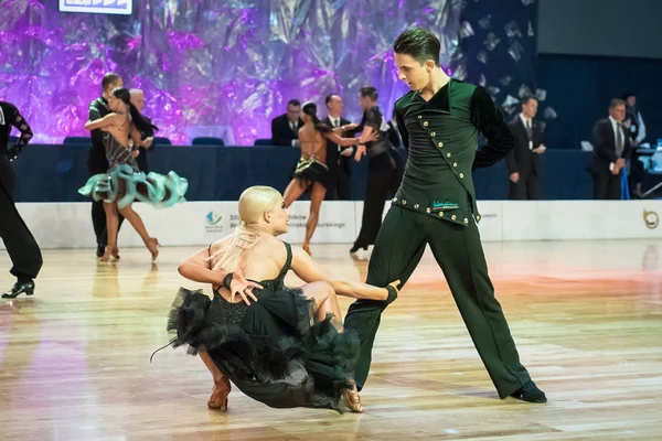 Elbląg, Polska - 15 października 2017 - konkursie tańca Baltic Cup. Turniej międzynarodowy tańca w Elblągu — Zdjęcie stockowe