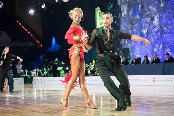 Elblag, Poland - October 15, 2017 - Baltic Cup Dance Competition. International dance tournament in Elblag — Stock Photo, Image