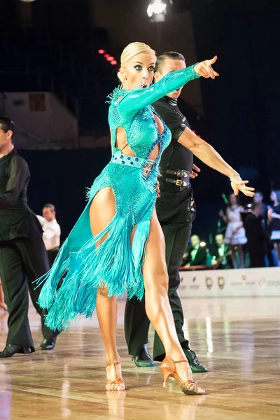 Elblag, Polonia - 15 ottobre 2017 - Baltic Cup Dance Competition. Torneo internazionale di danza a Elblag — Foto Stock