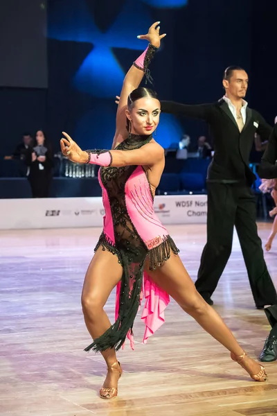 Elblag, Polônia - 15 de outubro de 2017 - Baltic Cup Dance Competition. Torneio de dança internacional em Elblag — Fotografia de Stock