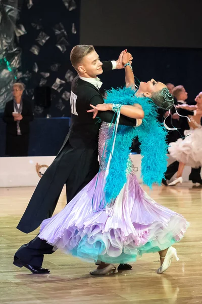 Elblag, Πολωνία - 15 Οκτωβρίου 2017 - Κύπελλο Βαλτικής διαγωνισμό χορού. Χορός διεθνή τουρνουά σε Elblag — Φωτογραφία Αρχείου