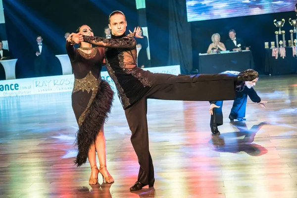 Krakow Polen December 2017 Wieczysty Cup Danstävling Nationella Ballroom Dance — Stockfoto