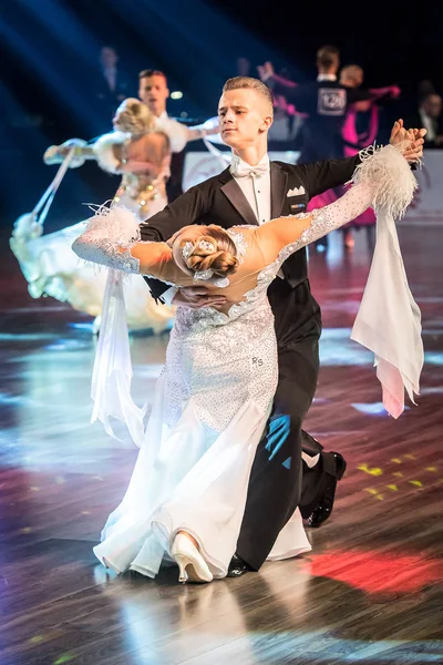 Cracóvia Polônia Dezembro 2017 Wieczysty Cup Dance Competition Torneio Nacional — Fotografia de Stock