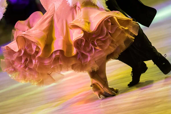 Danse Couple Danse Standard Sur Piste Danse — Photo