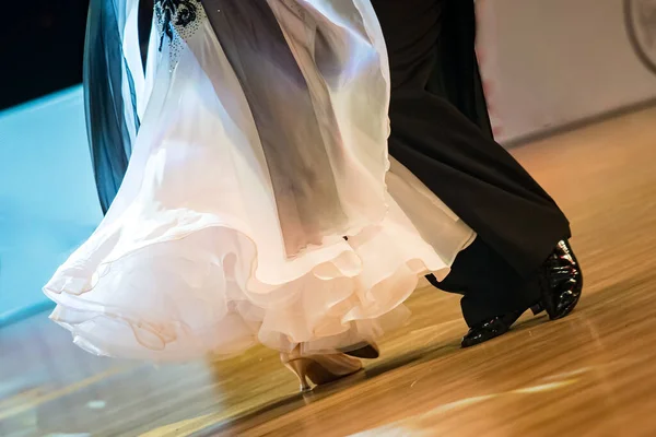 Casal Dançando Dança Salão Competição Dança — Fotografia de Stock