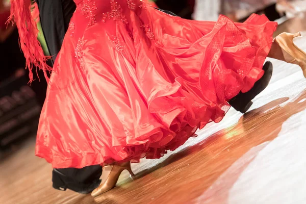 Couple Dancing Standard Dance Dancefloor — Stock Photo, Image